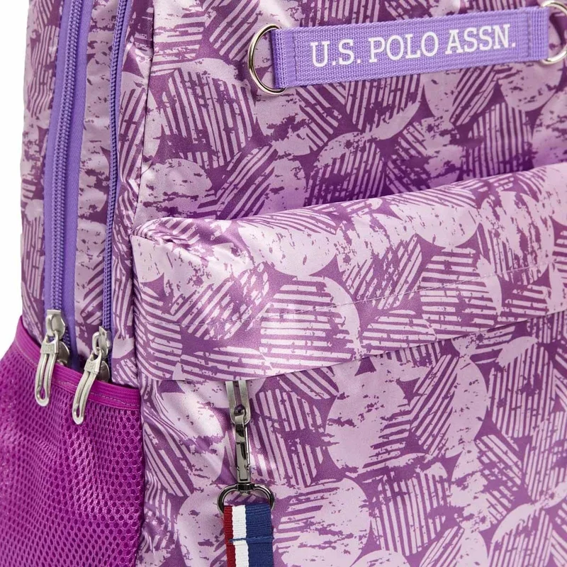 U.S. Polo Assn. BASE. Polo Assn. Us Polo Assn Purple Patterned Backpack PLÇAN23158