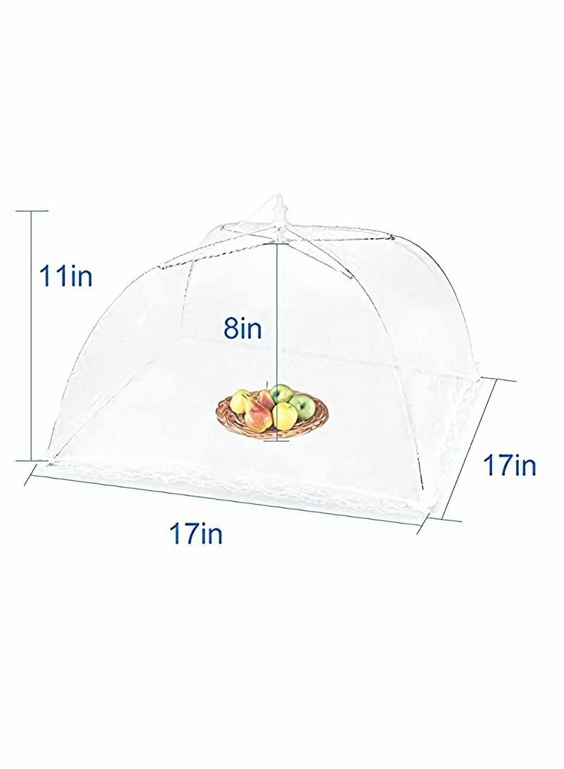 Excefore Mesh Food Covers Outdoor KASTWAVE Pop-Up Tents(6 Pack) for Picnics/Grill/Party Outside Umbrella 100% Protection from Flies Reusable and Collapsible Net Cover 17×17 Inch - Image 2