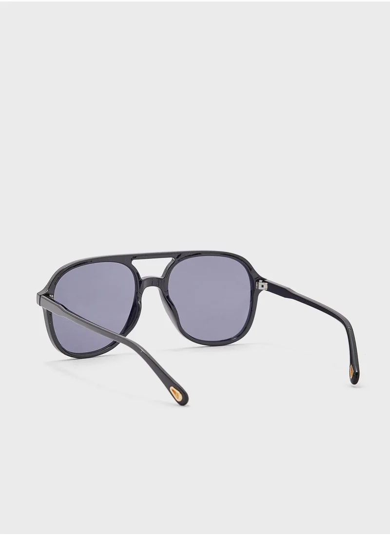 ELLA Oversized Retro Aviators