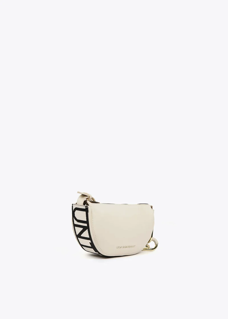 Lola Casademunt Crossbody bag with eyelets and logo strap