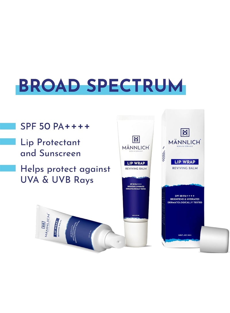 مانليش مرطب شفاه مانلش للرجال (10 جرام) للعناية بالشفاه مع حماية من أشعة الشمس 50 Pa++++ - تفتيح الشفاه للشفاه الجافة والمتشققة - يرطب، ترطيب طويل الأمد مع 2% حمض الكوجيك و1% حمض الهيالورونيك، أبيض - Image 5
