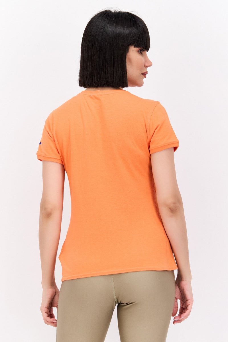 Brooks Women Sportswear Fit Short Sleeve Running Top, Orange - Image 3