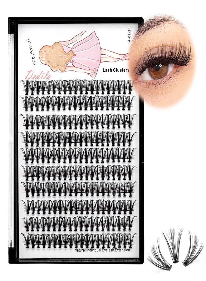Dedila 8-22mm to Choose 20D/40D/60D/80D/100D Individual False Eyelashes Makeup Cluster Eyelashes Thickness 0.07mm D Curl Natural long Black Soft 3D Eye Lashes Extensions (20D-16mm) - Image 2