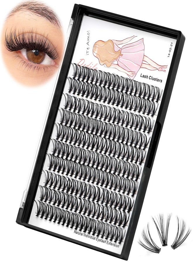 Dedila 8-22mm to Choose 20D/40D/60D/80D/100D Individual False Eyelashes Makeup Cluster Eyelashes Thickness 0.07mm D Curl Natural long Black Soft 3D Eye Lashes Extensions (20D-16mm) - Image 1