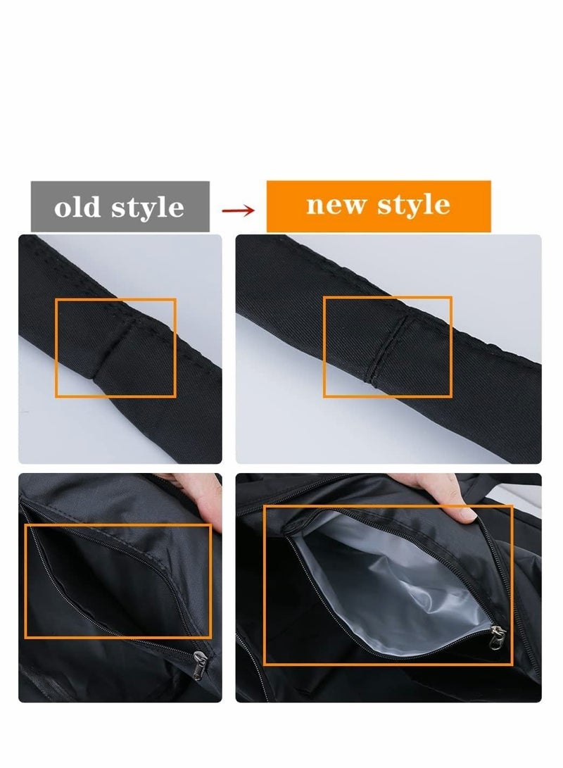 Versatile Waterproof Gym Bag with Yoga Mat Strap, Large Sports Duffel for Travel, Training and Weekend Getaways, Includes Shoes Compartment, Stylish Black Design  - Image 4