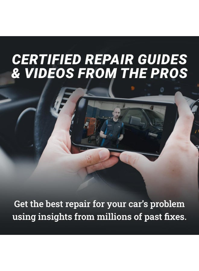 BlueDriver أداة فحص OBDII برو بلوتوث لهواتف آيفون وأندرويد - بدون رسوم اشتراك - ماسح سيارات OBD2 وقارئ رموز - تشخيص مشاكل المحرك، ABS، SRS، الوسائد الهوائية وأكثر من 7000 مشكلة في المركبات من 1996 وما بعدها - Image 4