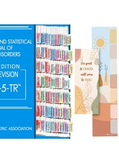 Bcabo Dsm 5 Tr Tabs, Index For Dsm-5 Diagnostic And Statistical Manual Of Mental Disorders, Watercolor Laminated 100 Pcs Including 18 Blank Ones, With Alignment Guide And Bookmark  - Image 1