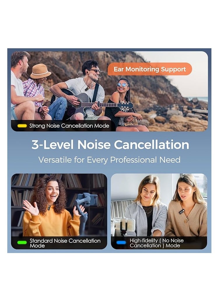 hohem hohem MIC 01 Lavalier Microphone for Android, Type-C, Plug-Play, DSP Noise Cancellation, 20H Working Time Wireless Lavalier Microphone, Wireless MIC for Interview,Volgs  - Image 3