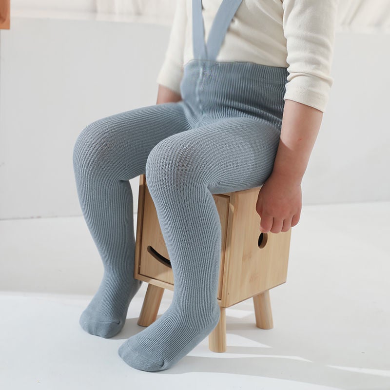 Kidsren'S Baby Carrier Pantyhose Weightlifting Pants Leggings High Waist High Elastic Pure Color Korean Belly Protection Foot Socks - Image 1