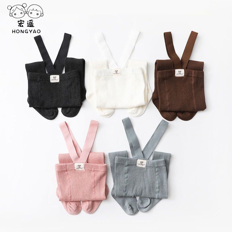 Kidsren'S Baby Carrier Pantyhose Weightlifting Pants Leggings High Waist High Elastic Pure Color Korean Belly Protection Foot Socks - Image 2