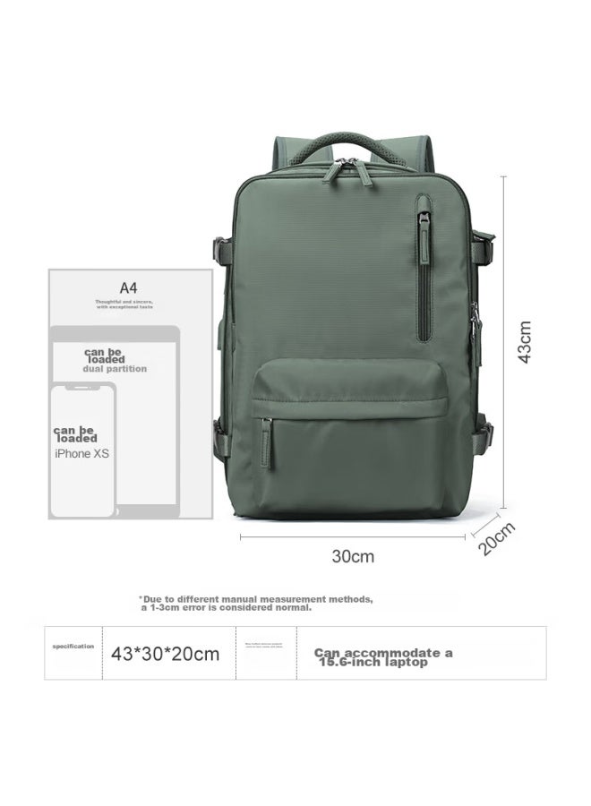 Landcase Backpack, Travel Bag For Women, Large Capacity, Shoulder Bag For Men, Short-trip Travel Bag, Multifunctional Laptop Bag, 5162 Dark Green, Small Size - Image 5