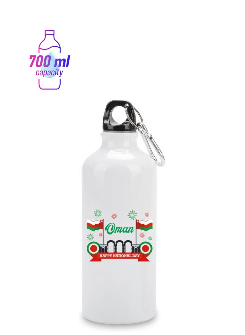 Oman National Day Gift - Aluminum Insulated Sports Water Bottle 700ml - Show Your Omani Pride - Image 1
