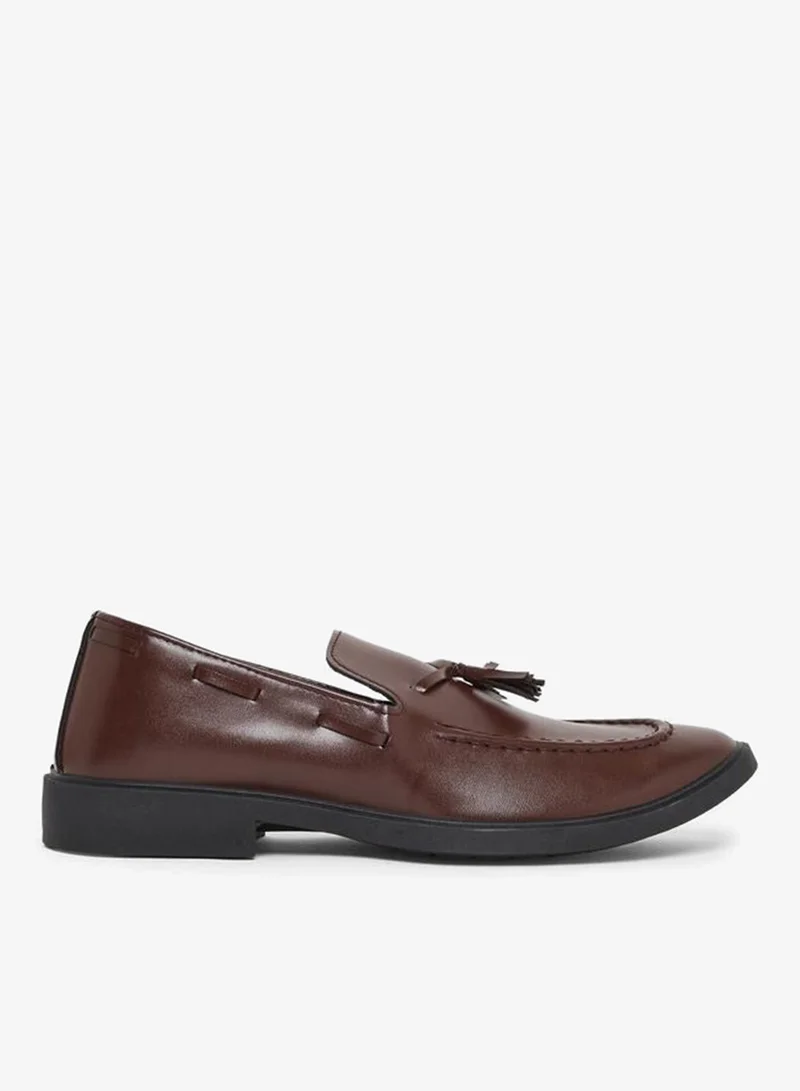 Styli Classic Faux Leather Tassel Loafers