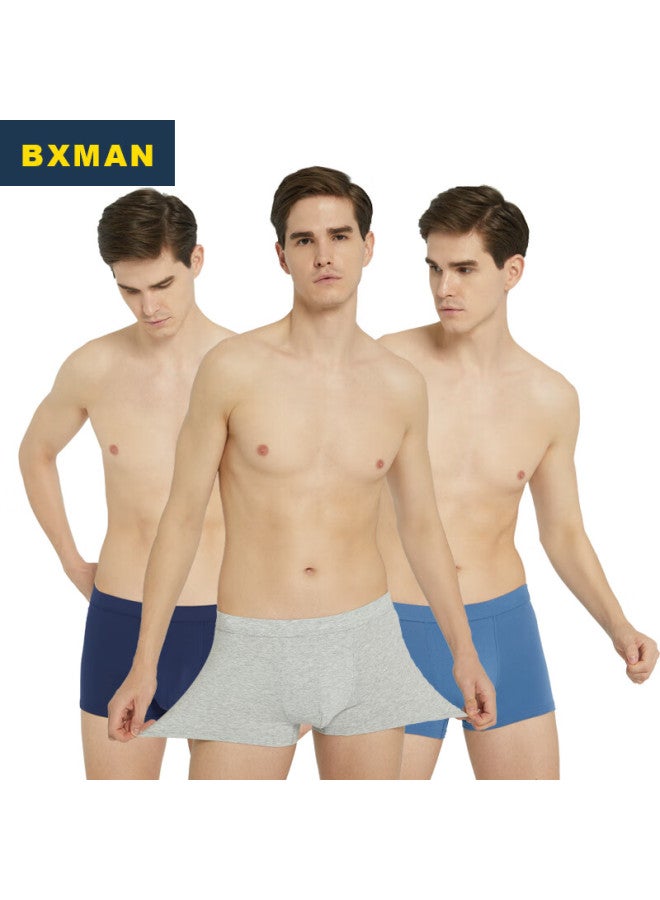 Bxman Men's Underwear, Boxer Briefs, Elastic Four-corner Shorts, Cotton Men's Trunks, 3-pack Bx 180xl - Image 2