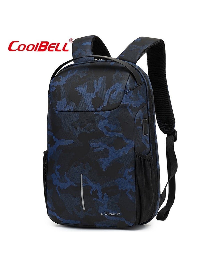 كول بيل حقيبة الظهر المضادة للسرقة مع منفذ USB للشحن - Image 1