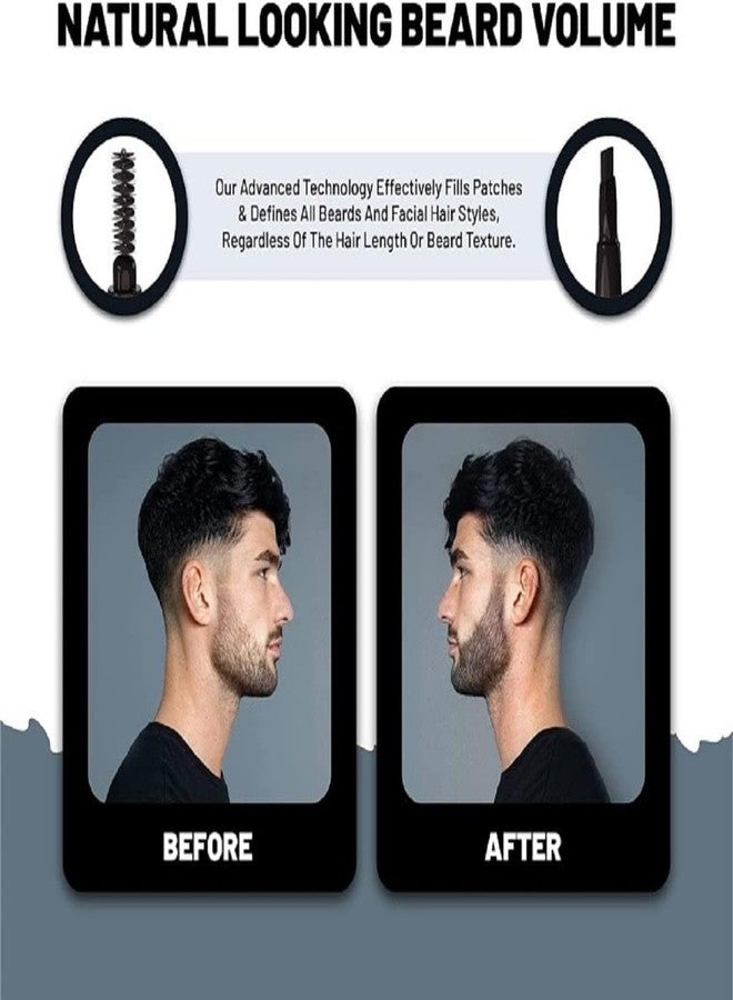 VOID Homme Beard Pencil Filler for Men (Black, Set of 4) - Instant Full Beard Pen Kit with Easy Liner and Waterproof Filling Pencil - Image 2