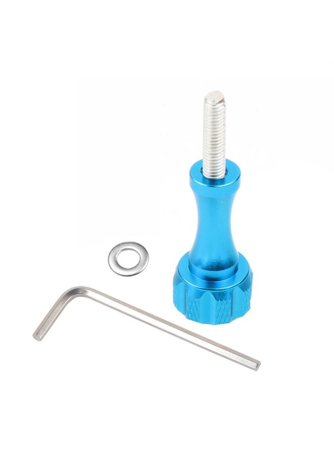 Generic Aluminum Alloy Screw Accessories GoPro11 Series 360 Xinjiang Sports Camera Metal Long And Short Color Screw Nut-Color:Sky Blue-Long + Wrench  - Image 1