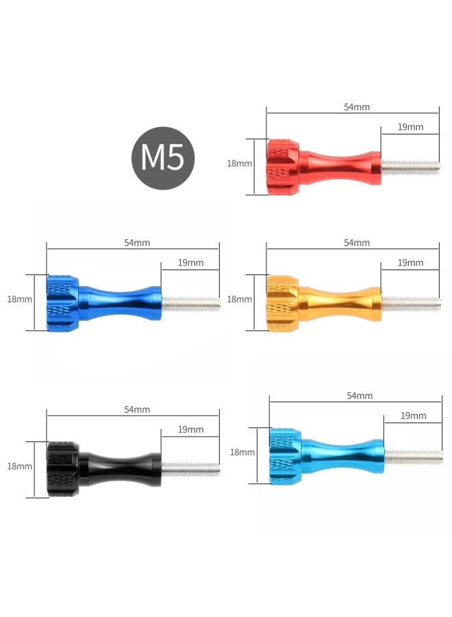 Generic Aluminum Alloy Screw Accessories GoPro11 Series 360 Xinjiang Sports Camera Metal Long And Short Color Screw Nut-Color:Sky Blue-Long + Wrench  - Image 4