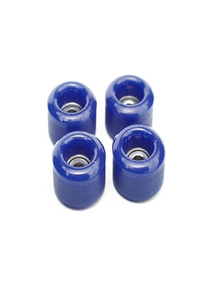 SPITBOARDS® Fingerboard Urethane Wheels 60D with Real Ball Bearings Professional CNC Quality - Dark Blue - Image 1