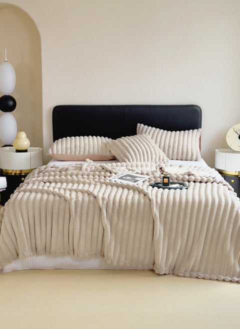 Light Luxury Short-Pile Rabbit Fur Thickened Blanket, Suitable for Office Nap Blanket, Sofa Blanket 200*230CM(Pillowcase Not Included)