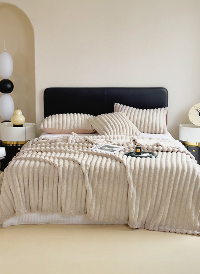Sharpdo - Light Luxury Short-Pile Rabbit Fur Thickened Blanket, Suitable for Office Nap Blanket, Sofa Blanket 200*230CM(Pillowcase Not Included) - Image 1