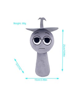 Y&D Sprunki Plush Toys, Sprunky Wenda & Gray Plushies Pillow Stuffed Animal Figure Dolls for Game Fans Gifts for Kids  - Image 2