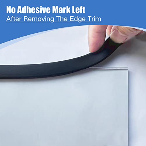 Protalwell Rubber Edge Trim, Self-Adhesive Rubber Edge Protector for Sheet Metal, EPDM Material, Fit 5/16"(8mm), Black Color, U Channel Edge Trim, Total Length 20Ft - Image 5
