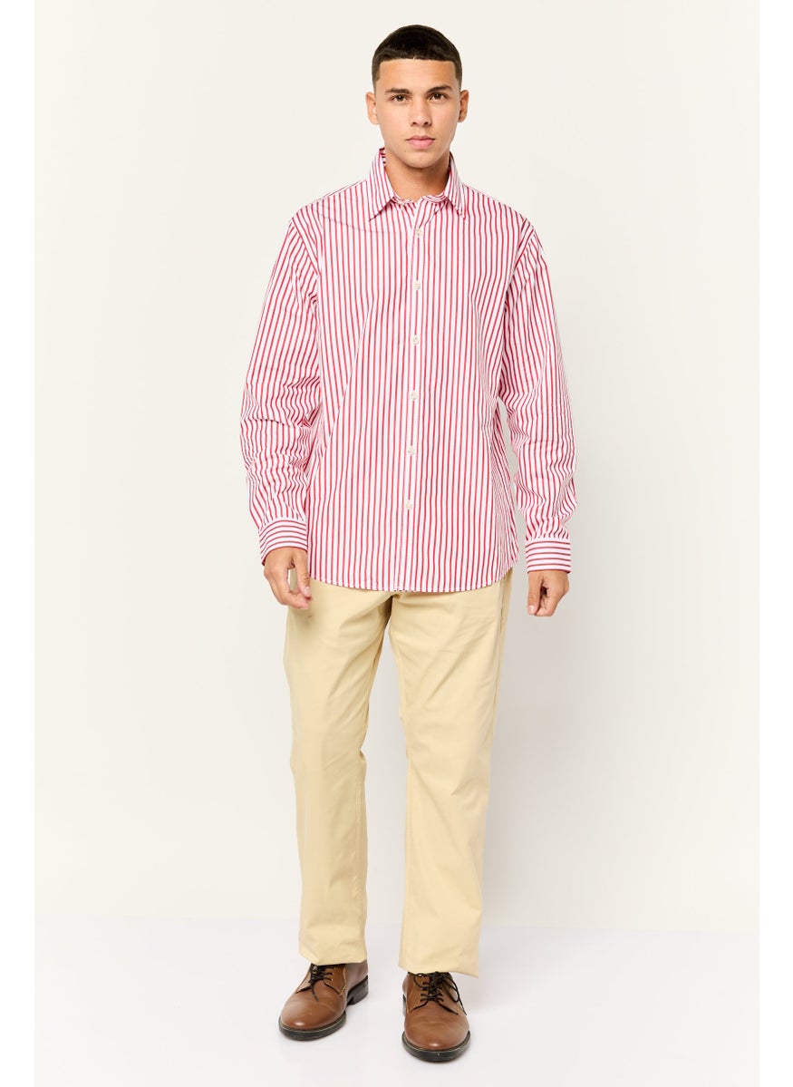 ESPRIT Men Regular Fit Yarn Dye Long Sleeve Casual Shirt, Multicolor  - Image 2