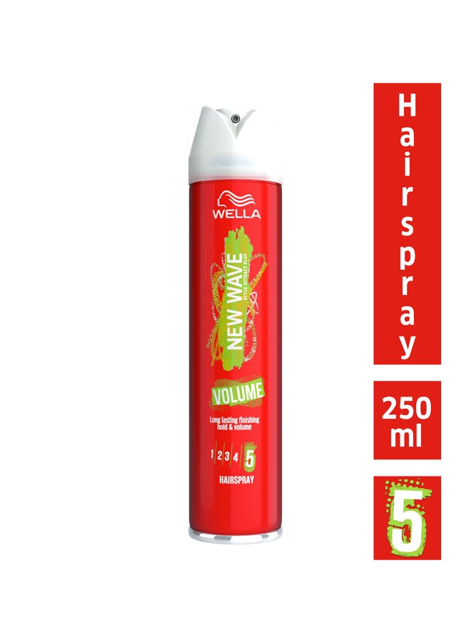 WELLA New Wave Volume Hairspray 250ml - Image 2
