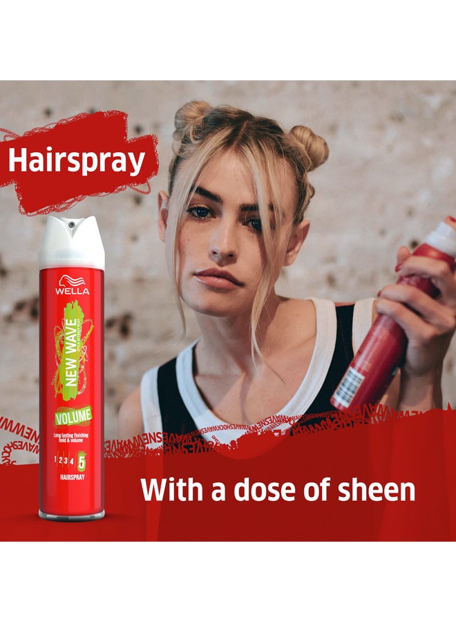 WELLA New Wave Volume Hairspray 250ml - Image 3
