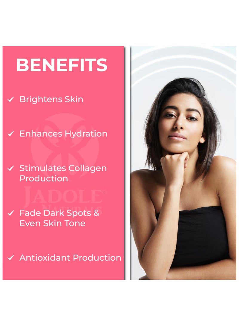 Jadole Naturals Vitamin C Serum for Face - 30ml, 20% Hyaluronic Acid & Vitamin E - Image 2