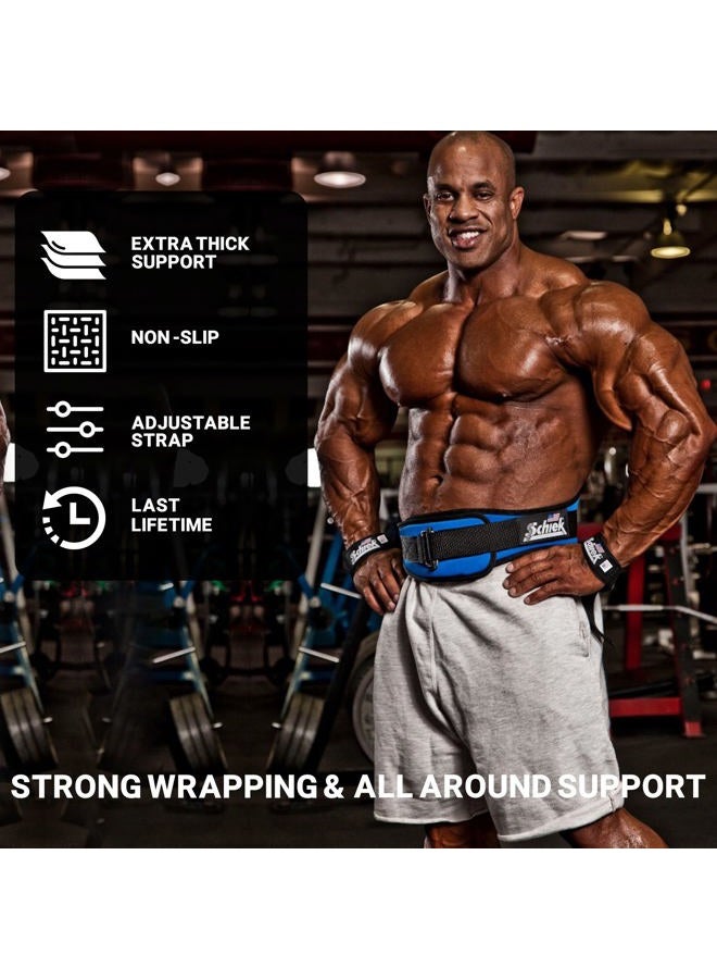 Schiek Sports Model 1000-BPS Basic 20" Padded Lifting Straps - Black - Image 4