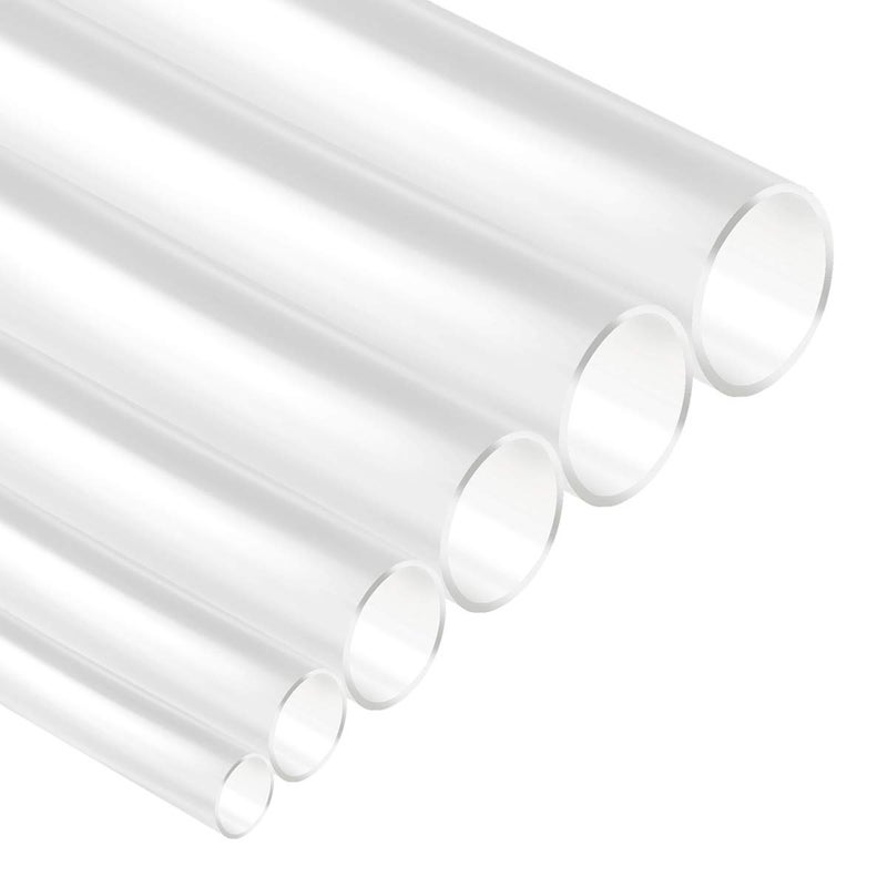 XHF 205 PCS 8 Size Length 3.5" Clear 3:1 Waterproof Automotive Electrical Heat Shrink Tubing Assortment Kit Marine Grade Adhesive Lined Tube, Insulation Sealing Oil-Proof Wear-Resistant - Image 4