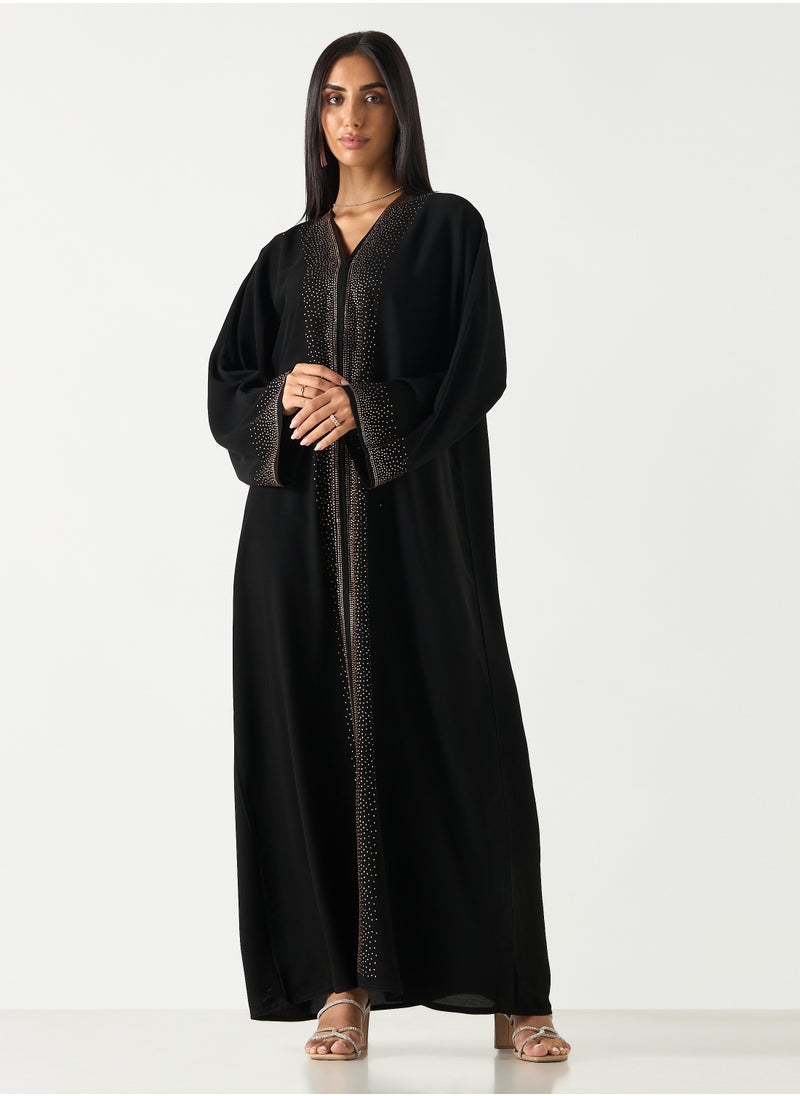 هدية المدينة  - عباية كلاسيكية مزخرفة - Image 1