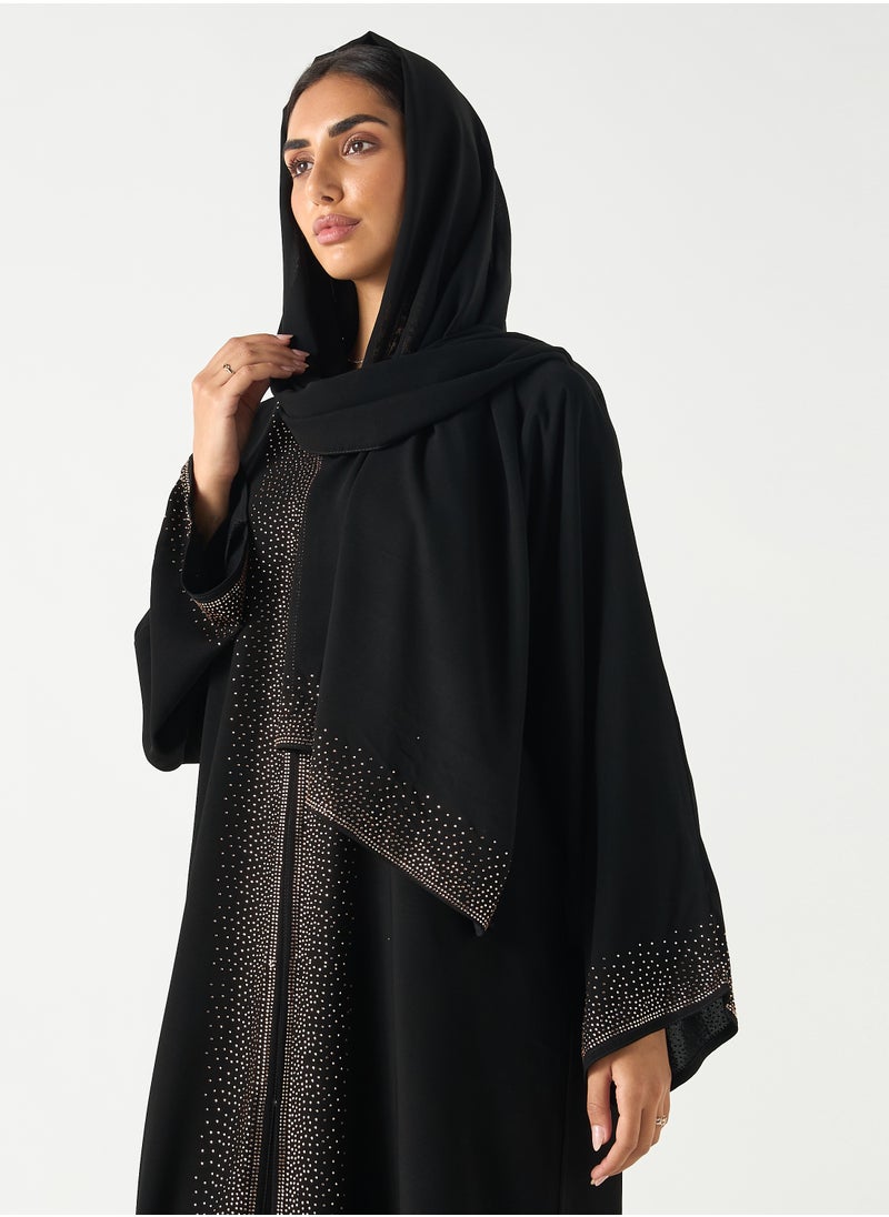 هدية المدينة  - عباية كلاسيكية مزخرفة - Image 1