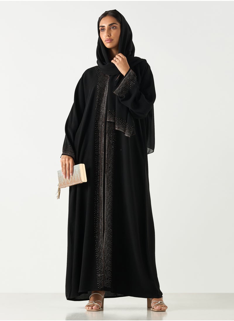 هدية المدينة  - عباية كلاسيكية مزخرفة - Image 1