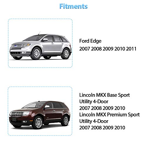 A ABIGAIL مجموعة فوهات غسيل الزجاج الأمامي لسيارات فورد إيدج 2007-2011، لينكولن MKX 2007-2010 قاعدة رياضية متميزة، تحل محل رقم OEM # 7T4Z-17603-A فوهة الغسيل وأنبوب السائل مع الموصل - Image 5
