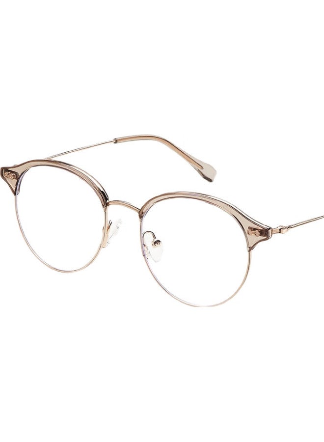 LOHO Myopia Glasses With Natural Cold Tea Color Frame, Fashionable And Can Be Equipped With Prescription Lenses, Blue Light Blocking Glasses For Women With Astigmatism, Zeiss Lenses - Image 1