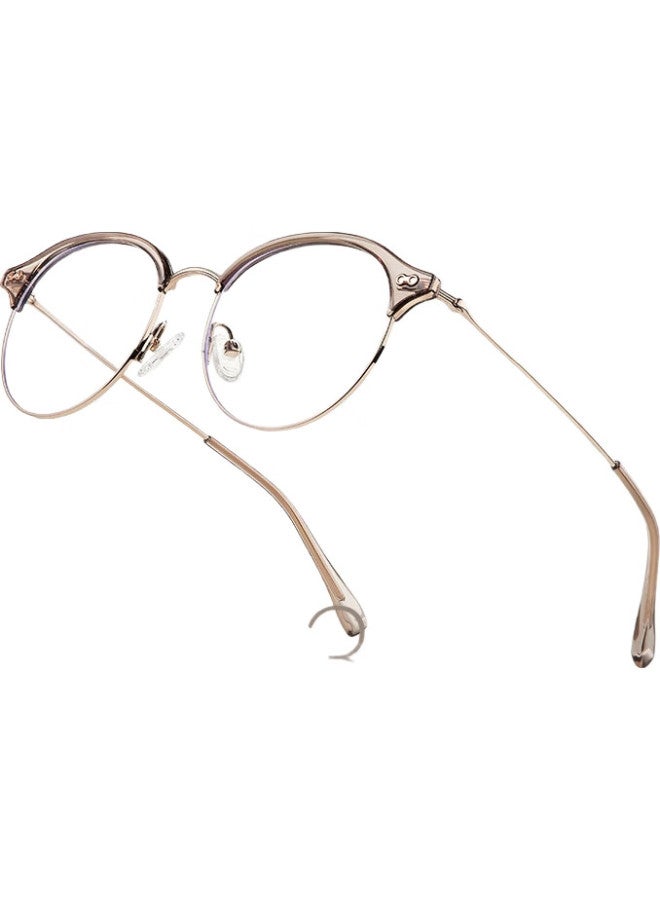 LOHO Myopia Glasses With Natural Cold Tea Color Frame, Fashionable And Can Be Equipped With Prescription Lenses, Blue Light Blocking Glasses For Women With Astigmatism, Zeiss Lenses - Image 2