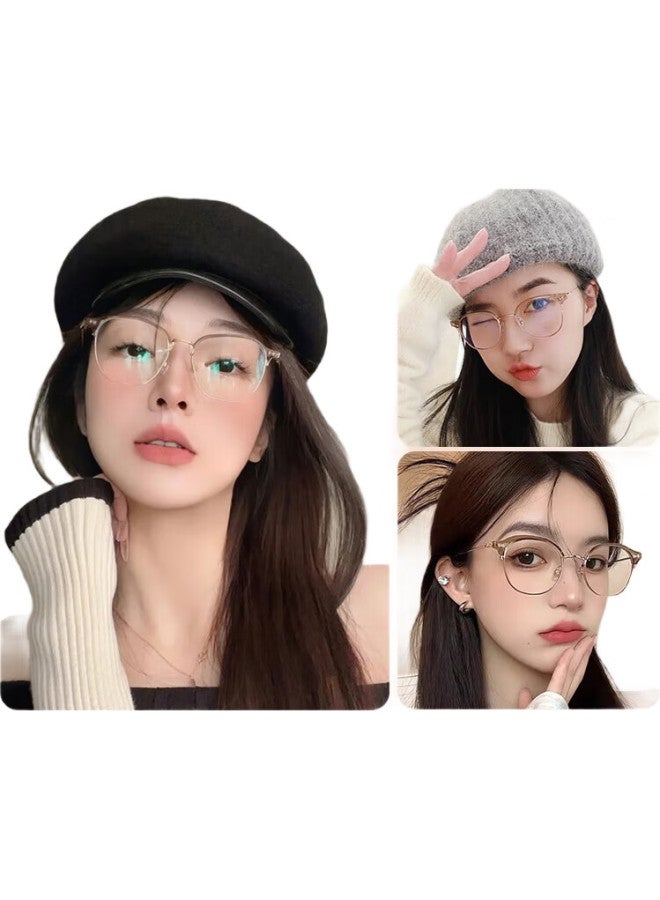 LOHO Myopia Glasses With Natural Cold Tea Color Frame, Fashionable And Can Be Equipped With Prescription Lenses, Blue Light Blocking Glasses For Women With Astigmatism, Zeiss Lenses - Image 3