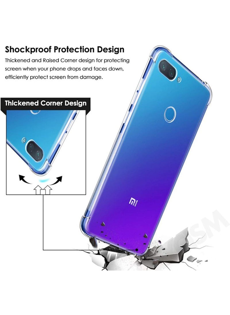 Shockproof Transparent Case Compatible with Xiaomi Mi 8 Lite