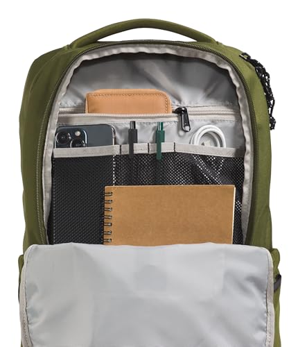 The North Face Lichen Daypack | Everyday Commuter Backpack, 16" Laptop Sleeve, Water Bottle Pockets, Center Front Vertical Zipper Pouch, Woodland Green/TNF Black, One Size - Image 5