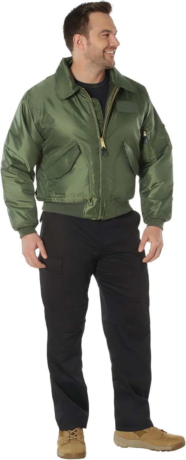 Rothco CWU-45P Flight Bomber Jacket - Sage Green - XL - Image 5