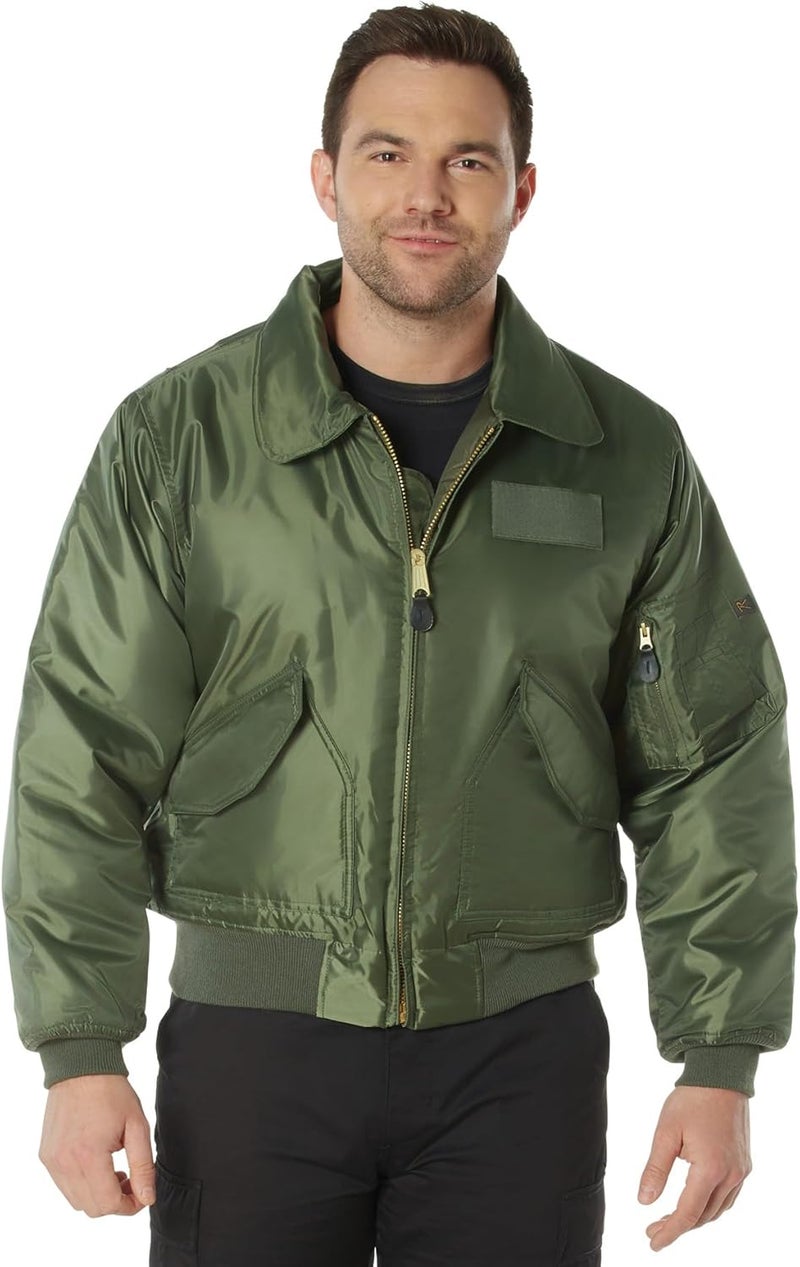 Rothco CWU-45P Flight Bomber Jacket - Sage Green - XL - Image 1