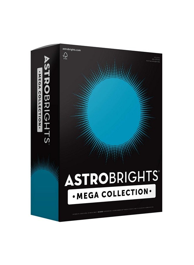 Astrobrights Mega Collection, Colored Paper, Ultra Blue, 625 Sheets, 24 Lb/89 Gsm, 8.5" X 11" - More Sheets! (91690)  - Image 1