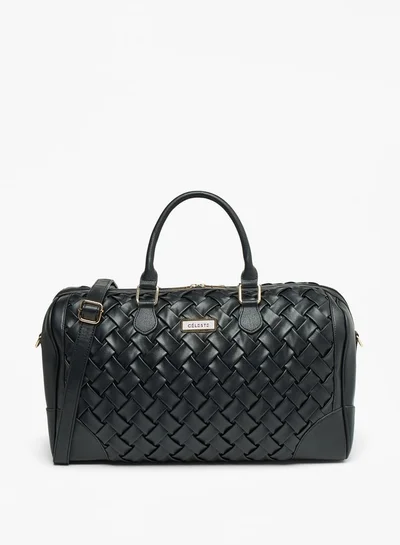 Celeste Women Quilted Duffle Bag with Double Handle and Zip Closure