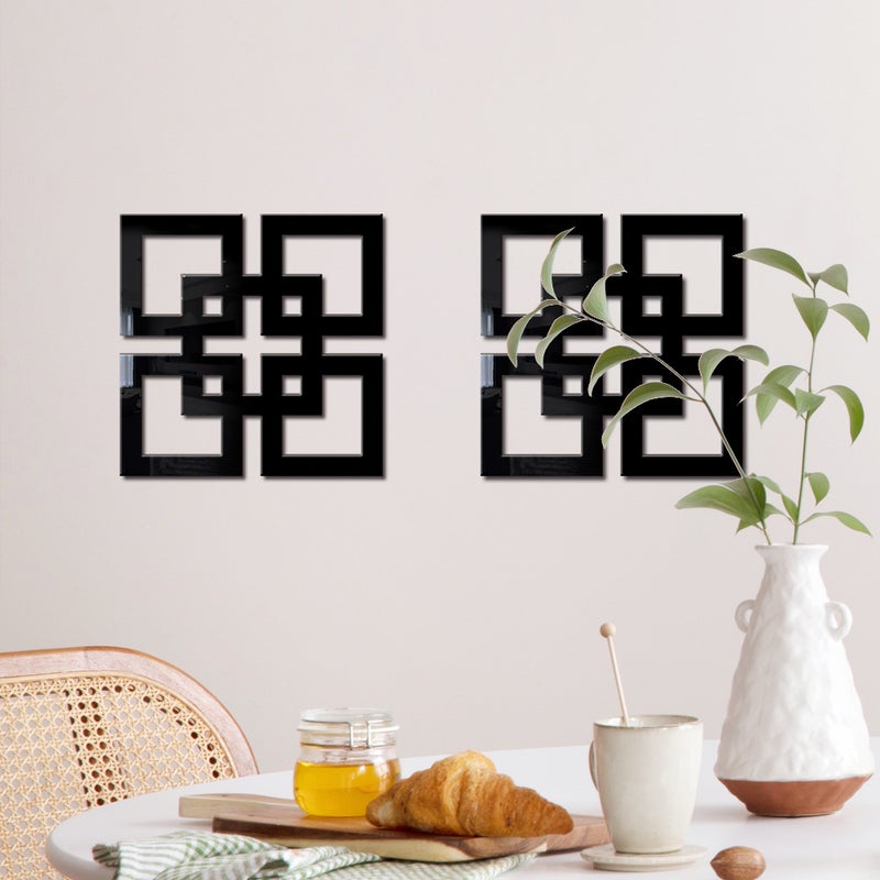 Jm1124 Acrylic Mirror Wooden Wall Stickers Living Room Bedroom Home Decoration Wooden Crafts Wall Stickers - Image 2