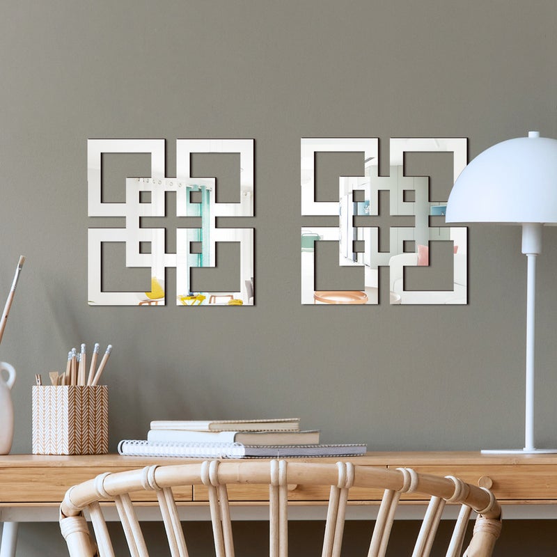 Jm1124 Acrylic Mirror Wooden Wall Stickers Living Room Bedroom Home Decoration Wooden Crafts Wall Stickers - Image 4
