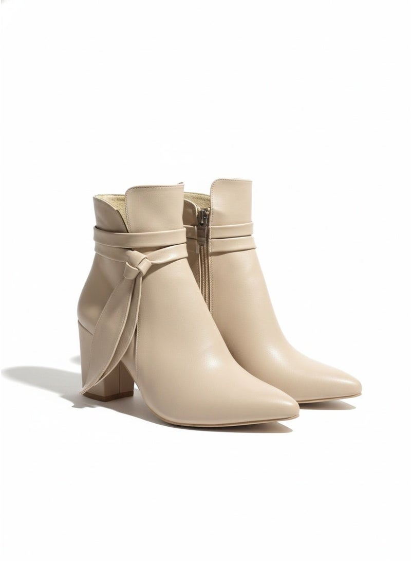 فيبراندا بوت أنيق بكعب عريض ومقدمة مدببة - Image 2