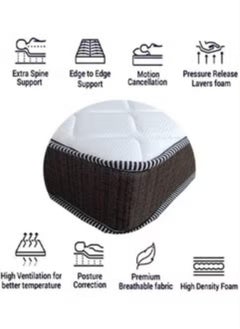 ALWASIT HOME Premium Medical Mattress Queen Size 120x190x8 cm  - Image 4